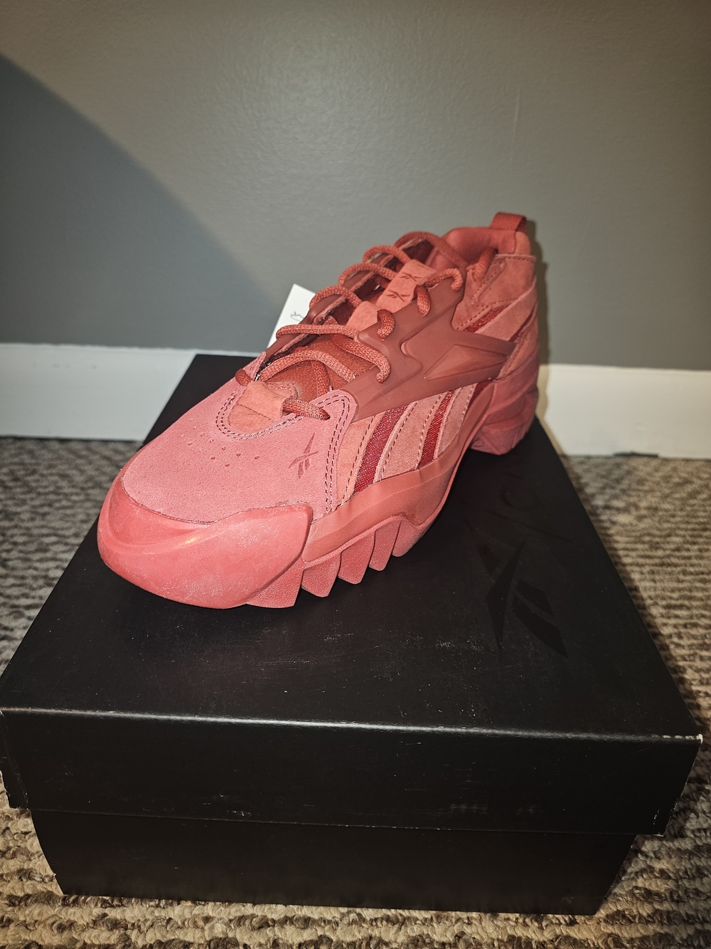 Reebok "Cardi B" Women's All-Terrain Coral Red Platform Sneaker